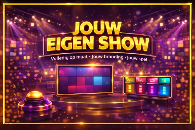 Jouw eigen show — maatwerk quizformat in jullie huisstijl